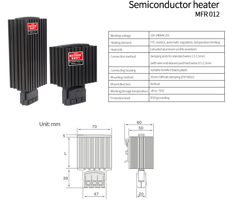 Tabela de par&acirc;metros MFR 012