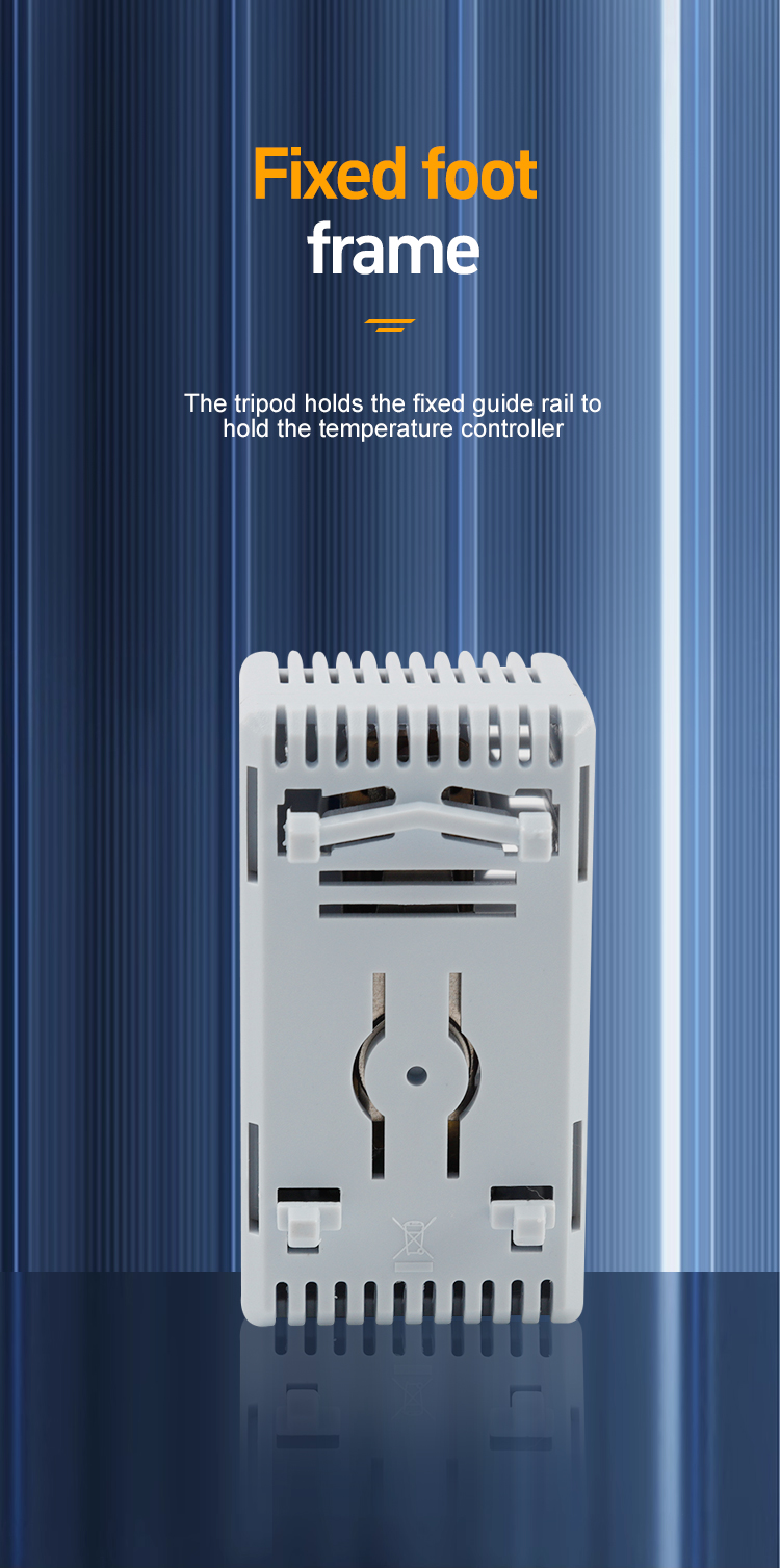 Vista traseira do controlador de temperatura 