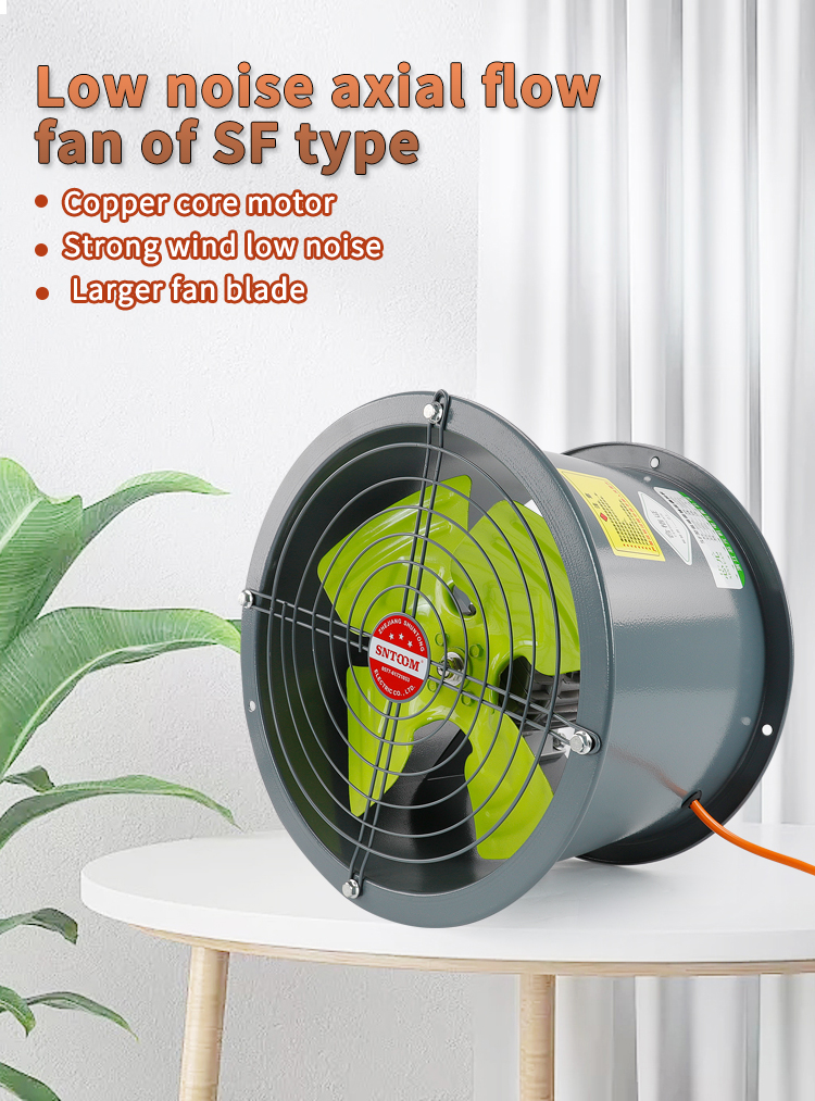 SF s&eacute;rie de fluxo axial de fluxo axial de baixo ru&iacute;do 