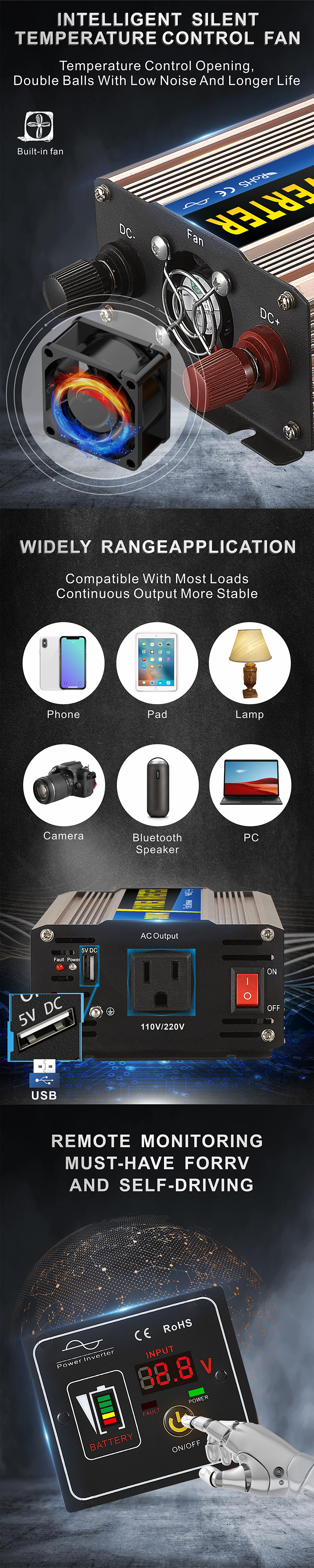 inversor de fase &uacute;nica